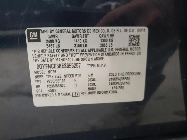 Photo 10 from auction – 2014 CADILLAC SRX PERFOR with VIN 3GYFNCE38ES655257