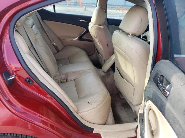 Photo 6 from auction – 2006 LEXUS IS 250 with VIN JTHBK262962016510