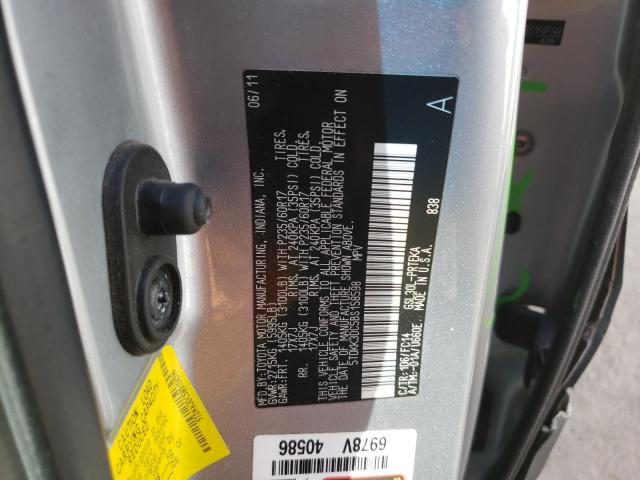 Photo 10 from auction – 2011 TOYOTA SIENNA LE with VIN 5TDKK3DC5BS158598