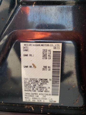 Photo 10 from auction – 2015 NISSAN ALTIMA 2.5 with VIN 1N4AL3AP9FC492968