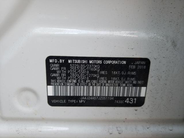 Photo 10 from auction – 2018 MITSUBISHI OUTLANDER with VIN JA4J24A57JZ051194