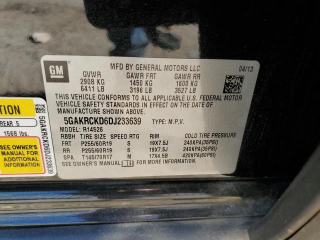Photo 10 from auction – 2013 BUICK ENCLAVE with VIN 5GAKRCKD6DJ233639