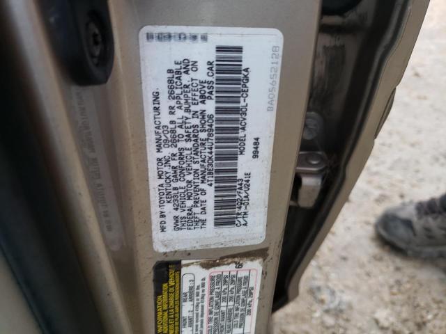 Photo 10 from auction – 2004 TOYOTA CAMRY LE with VIN 4T1BE30K44U789406
