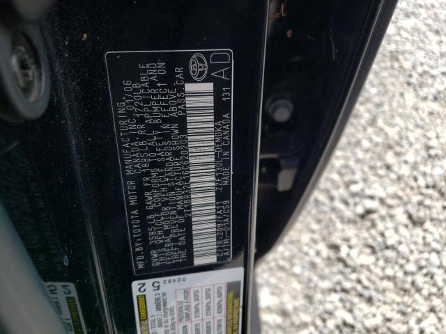 Photo 10 from auction – 2006 TOYOTA COROLLA CE with VIN 2T1BR32E16C620203