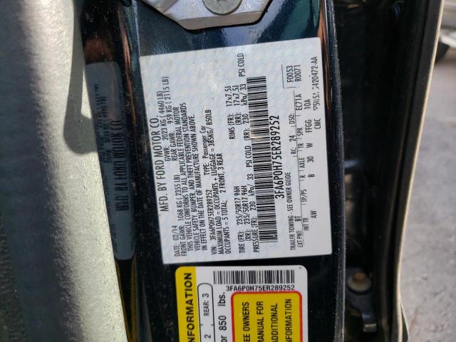 Photo 10 from auction – 2014 FORD FUSION SE with VIN 3FA6P0H75ER289252