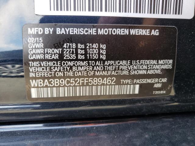 Photo 10 from auction – 2015 BMW 335 XI with VIN WBA3B9C52FF589462