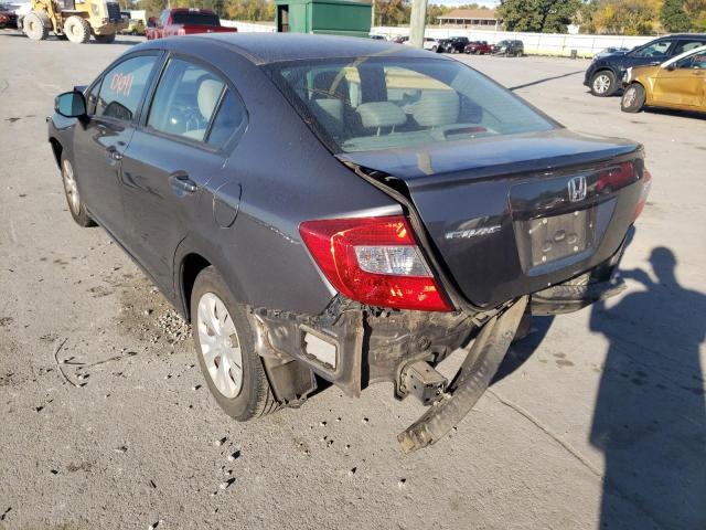 Photo 3 from auction – 2012 HONDA CIVIC LX with VIN 2HGFB2F54CH332589