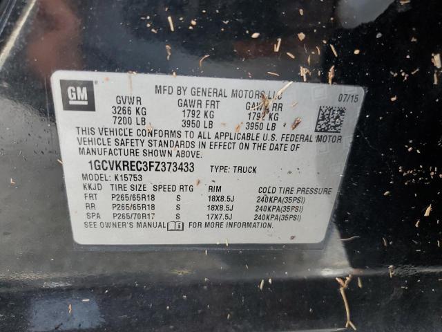 Photo 10 from auction – 2015 CHEVROLET 1500 with VIN 1GCVKREC3FZ373433