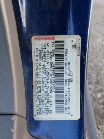 Photo 10 from auction – 2001 TOYOTA CELICA with VIN JTDDR32T610089347