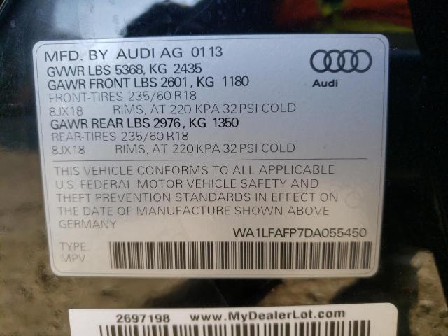 Photo 10 from auction – 2013 AUDI Q5 with VIN WA1LFAFP7DA055450