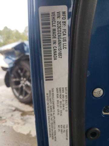 Photo 10 from auction – 2022 DODGE CHALLENGER with VIN 2C3CDZAG4NH151657