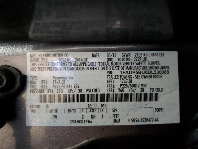 Photo 10 from auction – 2013 FORD C-MAX SEL with VIN 1FADP5BU8DL530088
