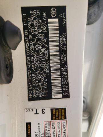 Photo 10 from auction – 2012 TOYOTA PRIUS V with VIN JTDZN3EU8C3048175