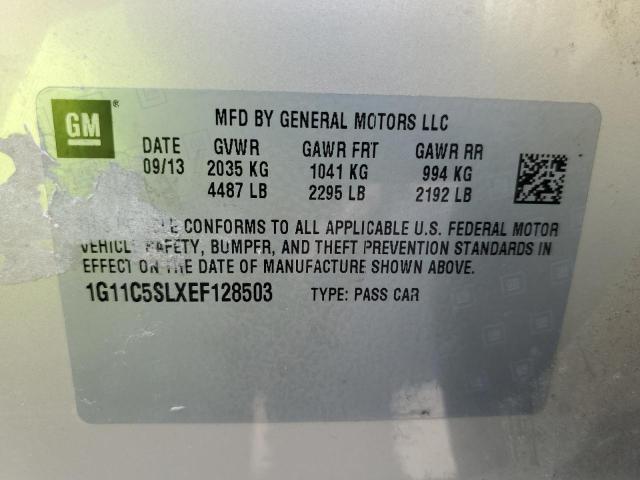 Photo 10 from auction – 2014 CHEVROLET MALIBU 1LT with VIN 1G11C5SLXEF128503