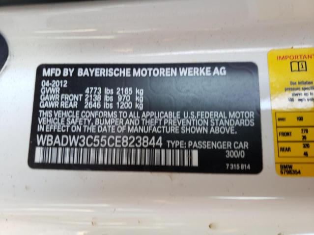Photo 10 from auction – 2012 BMW 328 I with VIN WBADW3C55CE823844