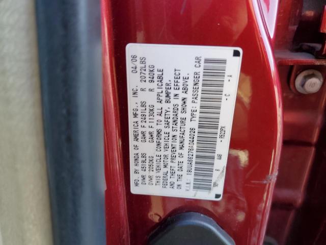 Photo 10 from auction – 2006 ACURA 3.2TL with VIN 19UUA66276A044026