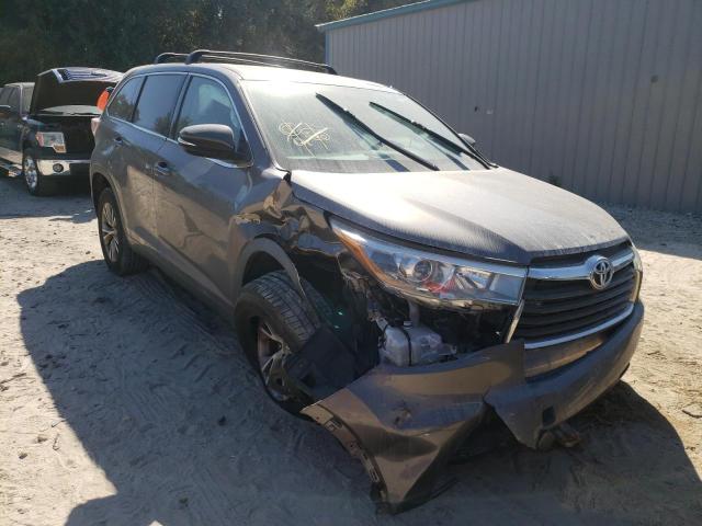 TOYOTA HIGHLANDER 2015 with VIN 5TDZKRFH6FS057960 - Photo from auction
