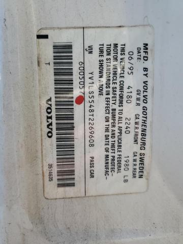 Photo 10 from auction – 1996 VOLVO 850 BASE with VIN YV1LS5548T2269608