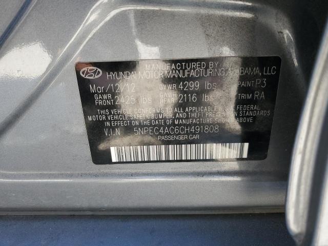 Foto 10 de la subasta – 2012 HYUNDAI SONATA SE con VIN 5NPEC4AC6CH491808