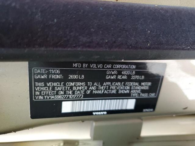 Photo 10 from auction – 2007 VOLVO S80 3.2 with VIN YV1AS982771017773