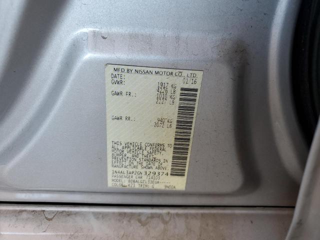 Photo 10 from auction – 2016 NISSAN ALTIMA 2.5 with VIN 1N4AL3AP2GN329374