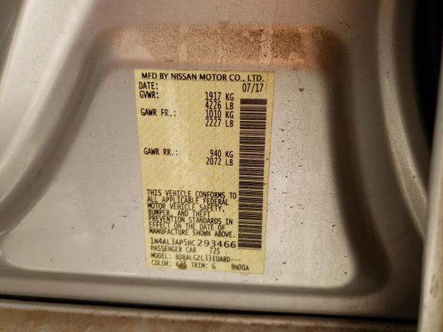 Photo 10 from auction – 2017 NISSAN ALTIMA 2.5 with VIN 1N4AL3AP5HC293466