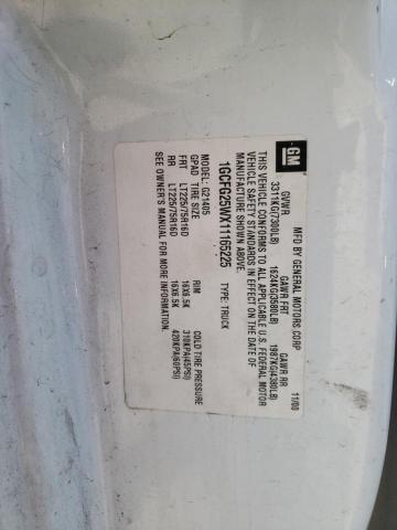 Photo 10 from auction – 2001 CHEVROLET EXPRESS G2 with VIN 1GCFG25WX11165225