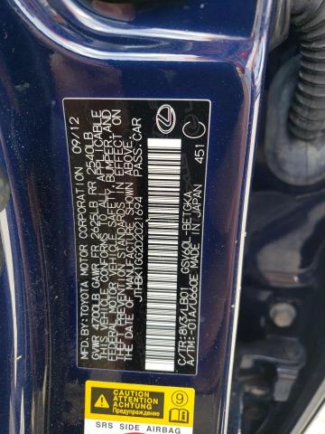 Photo 10 from auction – 2013 LEXUS ES 350 with VIN JTHBK1GG2D2021694