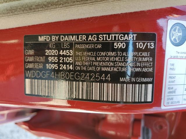 Photo 10 from auction – 2014 MERCEDES-BENZ C 250 with VIN WDDGF4HB0EG242544