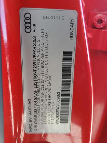 Photo 10 from auction – 2016 AUDI A3 PREMIUM with VIN WAUB8GFF4G1069653