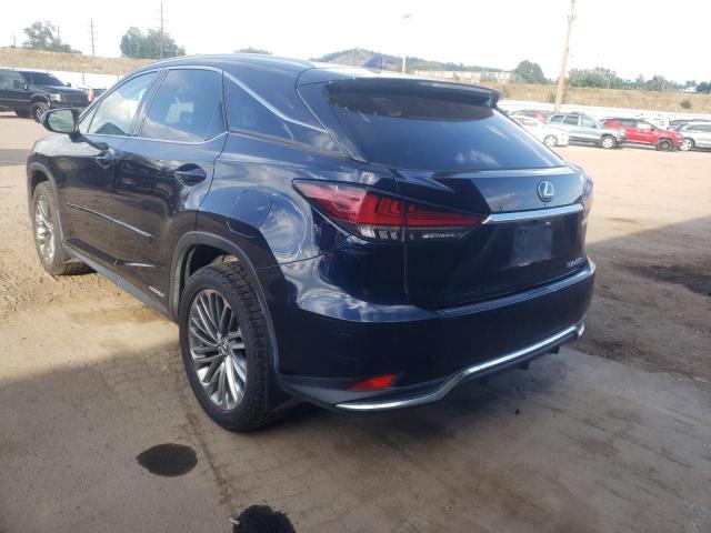 Photo 3 from auction – 2020 LEXUS RX 450H with VIN 2T2JGMDAXLC053028
