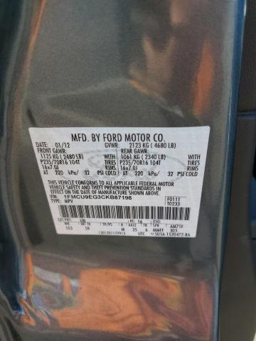صورة رقم 10 من المزاد - 2012 FORD ESCAPE LIM مع VIN 1FMCU9EG3CKB87198