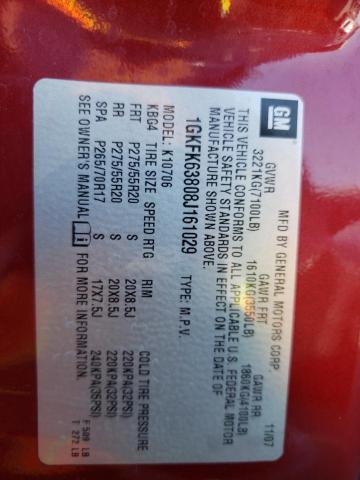 Photo 10 from auction – 2008 GMC YUKON DENA with VIN 1GKFK63808J161029