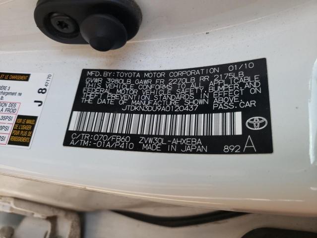 Photo 10 from auction – 2010 TOYOTA PRIUS with VIN JTDKN3DU9A0120437