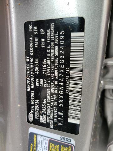 Photo 10 from auction – 2014 KIA OPTIMA EX with VIN 5XXGN4A7XEG324095