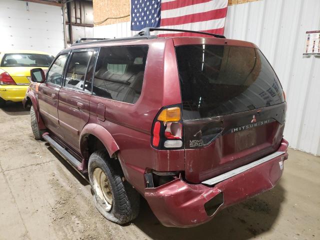 Photo 3 from auction – 2000 MITSUBISHI MONTERO SP with VIN JA4MT41R4YP028295