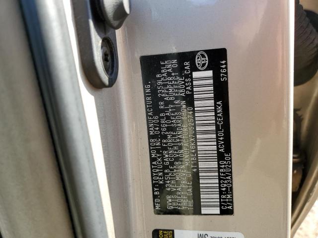 Photo 10 from auction – 2007 TOYOTA CAMRY CE/L with VIN 4T1BE46KX7U525740