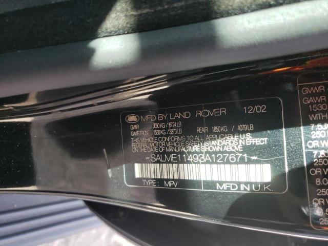Photo 10 from auction – 2003 LAND ROVER RANGE ROVE with VIN SALME11493A127671