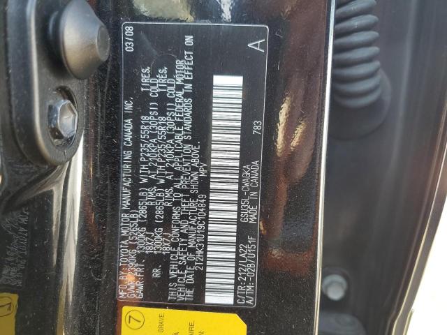 Photo 10 from auction – 2009 LEXUS RX 350 with VIN 2T2HK31U19C104849