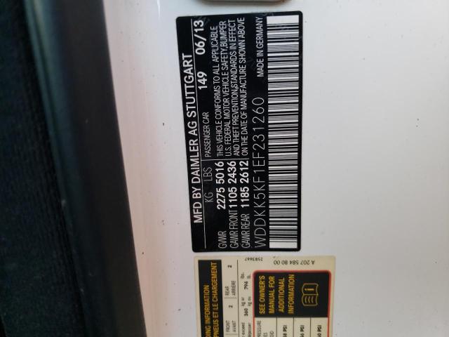 Photo 10 from auction – 2014 MERCEDES-BENZ E 350 with VIN WDDKK5KF1EF231260