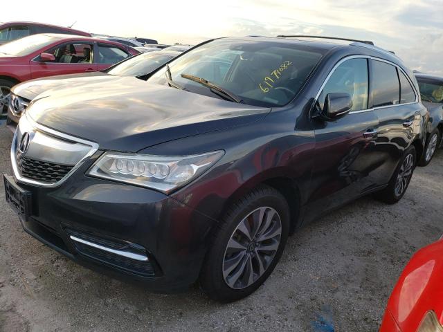 Photo 2 from auction – 2016 ACURA MDX TECHNO with VIN 5FRYD4H41GB051619