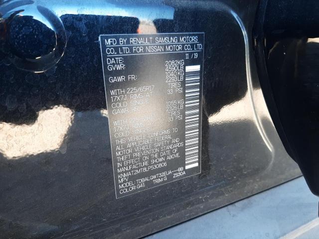 Photo 10 from auction – 2020 NISSAN ROGUE S with VIN KNMAT2MT8LP530806