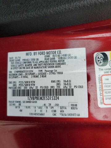 Photo 10 from auction – 2014 FORD MUSTANG with VIN 1ZVBP8EM2E5315324