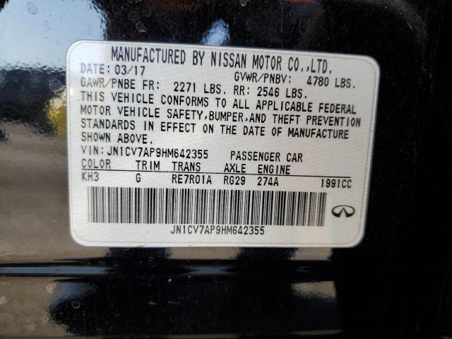 Photo 10 from auction – 2017 INFINITI Q50 BASE with VIN JN1CV7AP9HM642355