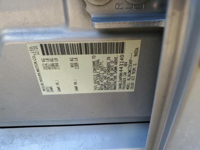 Photo 10 from auction – 2011 NISSAN ALTIMA SR with VIN 1N4BL2AP0BN443140