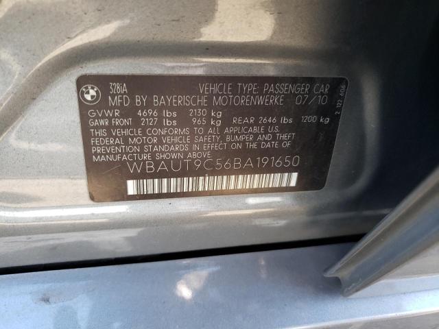 Photo 10 from auction – 2011 BMW 328 I with VIN WBAUT9C56BA191650