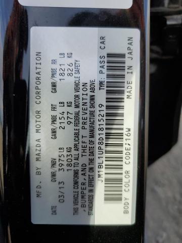 Photo 10 from auction – 2013 MAZDA 3 I with VIN JM1BL1UP8D1815219