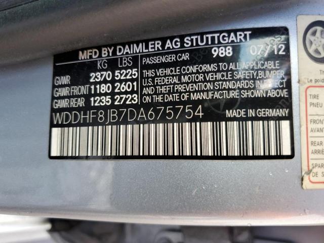Photo 10 from auction – 2013 MERCEDES-BENZ E 350 4MAT with VIN WDDHF8JB7DA675754