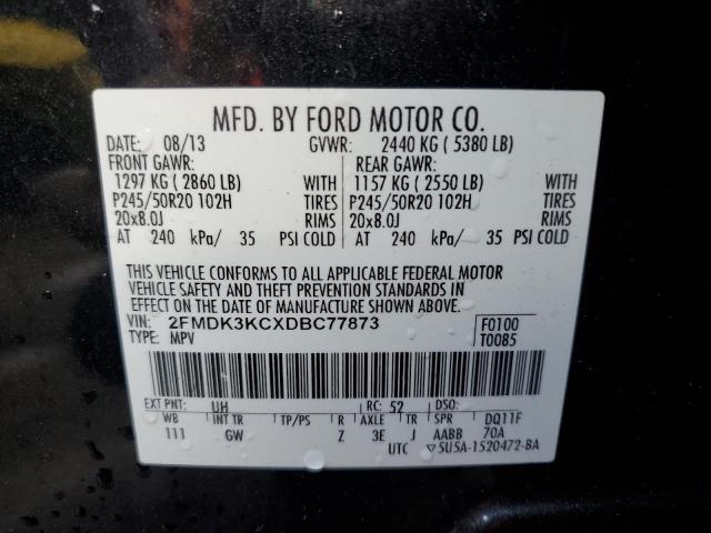 Photo 10 from auction – 2013 FORD EDGE LIMIT with VIN 2FMDK3KCXDBC77873