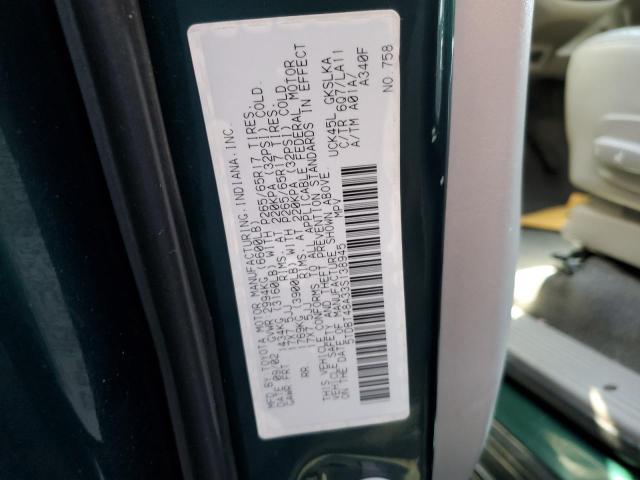 Photo 10 from auction – 2003 TOYOTA SEQUOIA LI with VIN 5TDBT48A33S138945